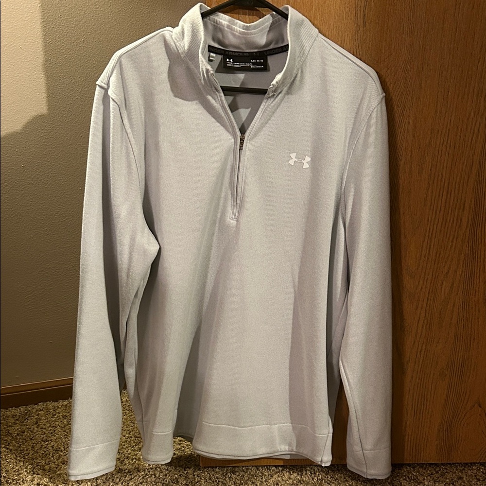 Under Armour Heather Gray Quarter-Zip Top